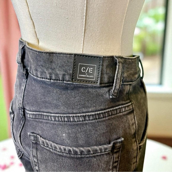 NWOT C/E by Current Elliott ‘Pleated Skinny Jean’ in “Gravity” Wash Size 25 - Picture 13 of 16